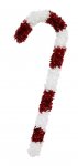 Giant Tinsel Candy Cane 90cm