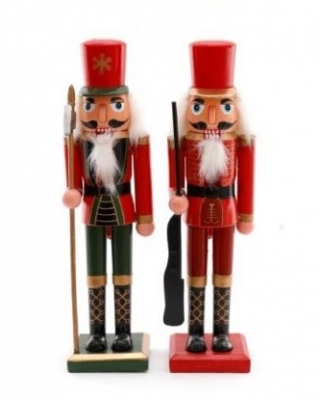 Christmas Wooden Nutcracker Ornament Medium 40CM