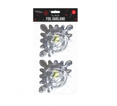 Silver Foil Garlands - 2 Pack