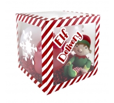 Christmas Elf Candy Stripe Balloon Box