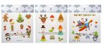 Christmas Printed Gel Window Stickers 20cm X 20cm