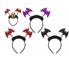 Halloween Bat Headband 3 Assorted
