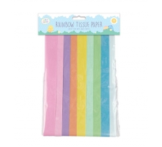 Pastel Rainbow Tissue Paper 12 Pack