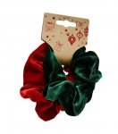 Hair Scrunchie 2Pk Velvet