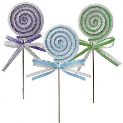 Christmas Lollipop Pick Pastel 32cm