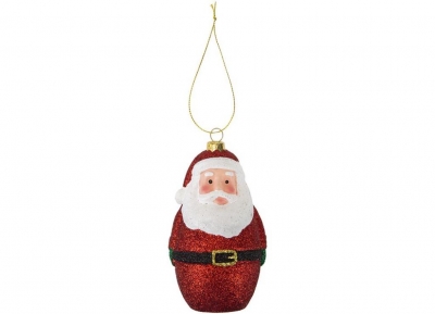 Christmas Santa Glitter Hanging Decorations