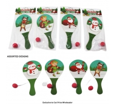 Paddle Ball Christmas Assorted Designs