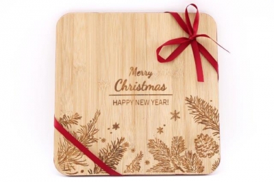 Christmas Bamboo Chopping Board