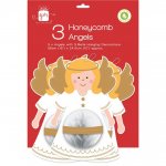 Christmas Honeycomb Angel 3 Pack