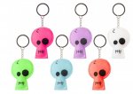 Neon 8cm Skull Keychain ( Assorted Colours )