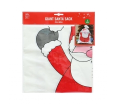 2Pc Giant Santa Sack Plastic