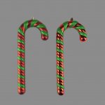 Candy Cane Baubles Red/green 2 x 24cm