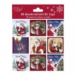 Christmas Traditional Santa Gift Tags Polybag 18 Piece