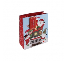 Christmas Santa Train Medium Bag