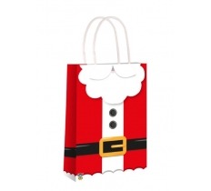 Santa Claus Christmas Paper Bag with Handles (16 x 22 x 8cm)