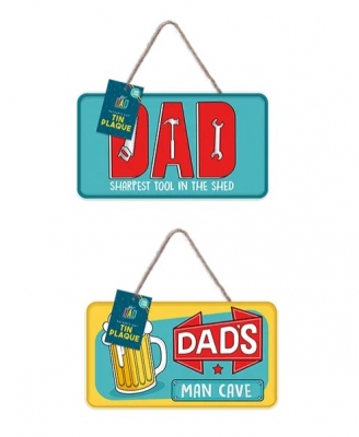 Father's Day Tin Plaque 20cm x 11.5cm