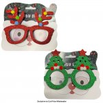 Novelty Christmas Glasses 15 x 12cm