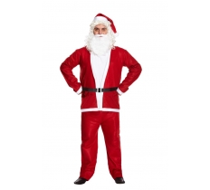 Santa Suit (One Size) Adult Fancy Dress Costume