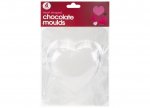 HEART SHAPED CHOCOLATE MOULDS PACK OF 4