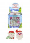 Christmas Erasers (4cm) 2 Assorted Designs x 208 ( 7p Each )