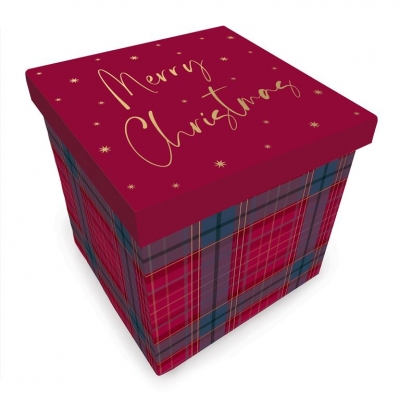 Traditional Large Christmas Gift Box 26 x 26 x 22cm