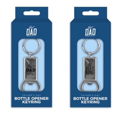 Best Dad Metal Bottle Opener Keyring