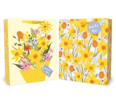 Large Gift Bag Kraft Effect Easter Design (26 x 32 x 12cm)