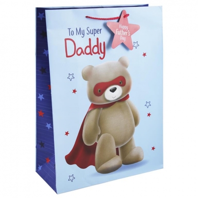 Father's Day Cute Bear XL Gift Bag