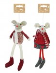 Knitted Mouse Dangly Legs ( Assorted Design )