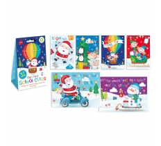 Christmas School PK Cosy Santa 32 Cards