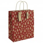 Christmas Kraft Red Christmas Tree Large Bag ( 265Mm X 330Mm X 1