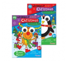 Christmas Wobbly Eyes Colouring Book