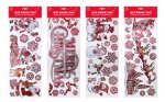 Red Fancy Laser Stickers ( Assorted Designs )