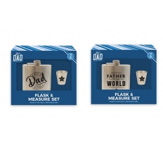 Father's Day Flask & Measurer Set