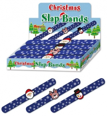 Christmas Silicone Slap Band 23cm ( Assorted Designs )