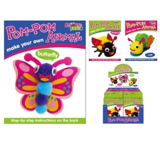 Make Your Own Pom Pom Animals ( Assorted Designs )