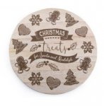 Christmas Gingerbread Santa Treat Plate