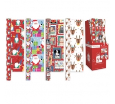 Christmas 4M Gift Wrap Santa & Friends 4 Design