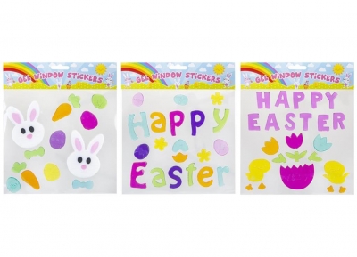 Easter Gel Window Stickers 20cm X 20cm ( Assorted Designs )