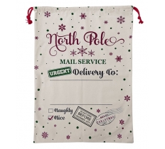 Christmas North Pole Mail Service Santa Sack 75 x 45cm