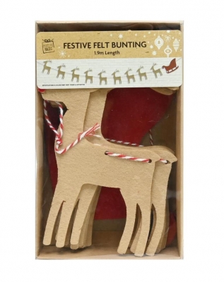 Reindeers Sleigh Bunting 1.9M