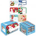 Christmas Jumbo Santa Novelty Label Pack Of 60