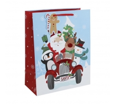 Christmas Cute Santa Large Gift Bag