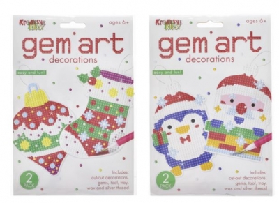 Christmas Gem Art Decoration