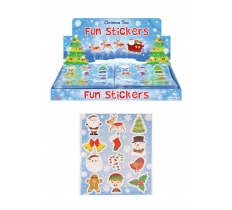 Christmas 10cm X 11.5cm Stickers 12 Pack X 120 ( 7p Each )