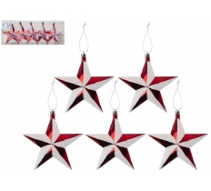 Candy Cane Stars 5cm x 10cm