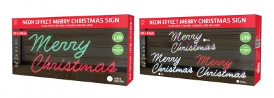 Christmas LED Sign Neon Effect Sign ( Various Colours )