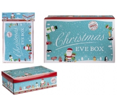 SMALL BLUE CHARACTER CHRISTMAS EVE BOX 21cm x 32cm x 11cm