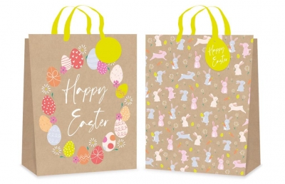 GIFT BAG EASTER MEDIUM KRAFT EFFECT DESIGNS