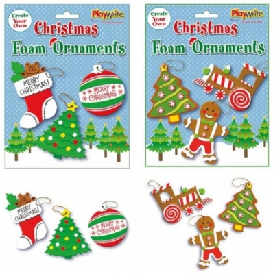 Make Your Own Christmas Foam Ornaments 28cm X 15cm